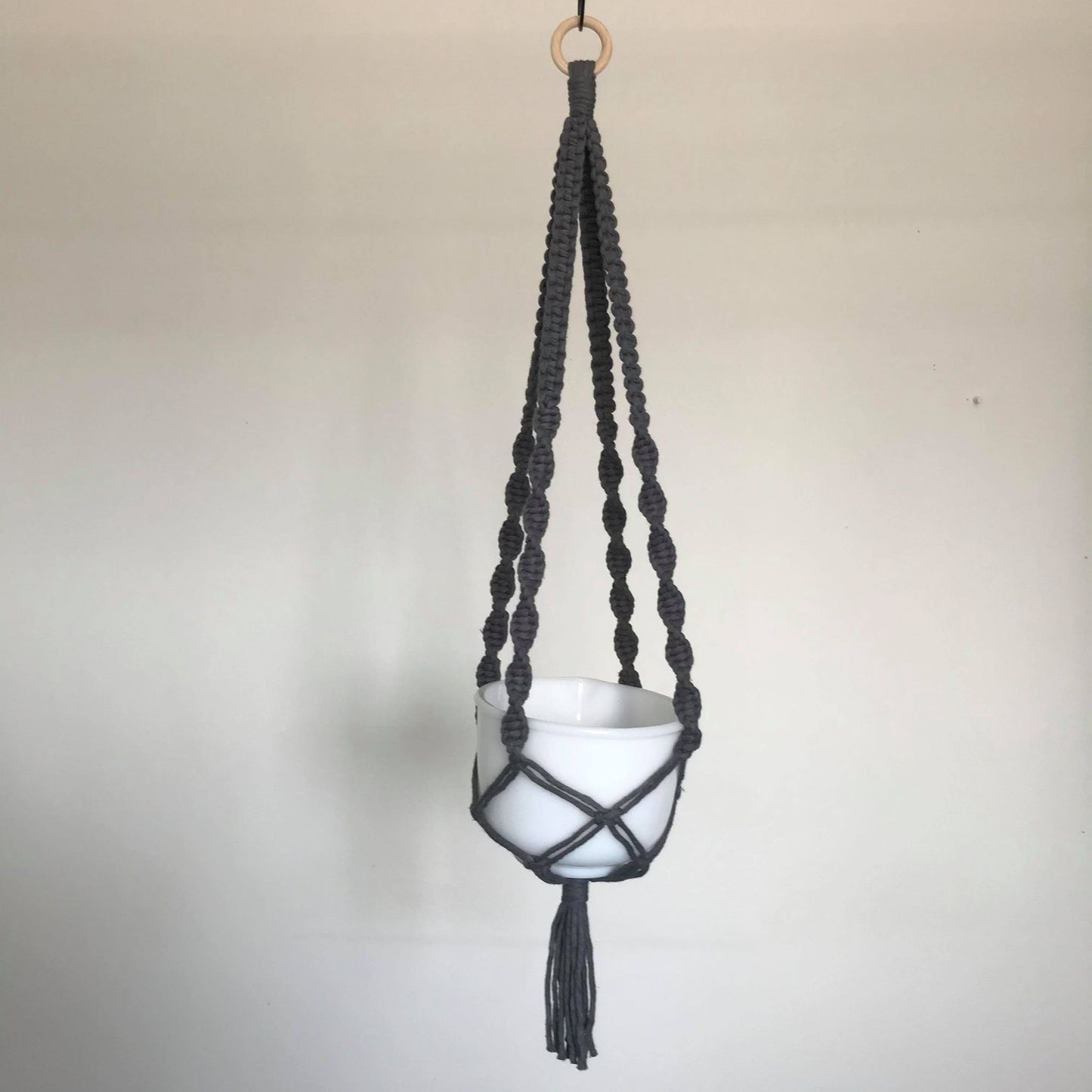 MYCELIS - Jardinière suspendue - grise foncé