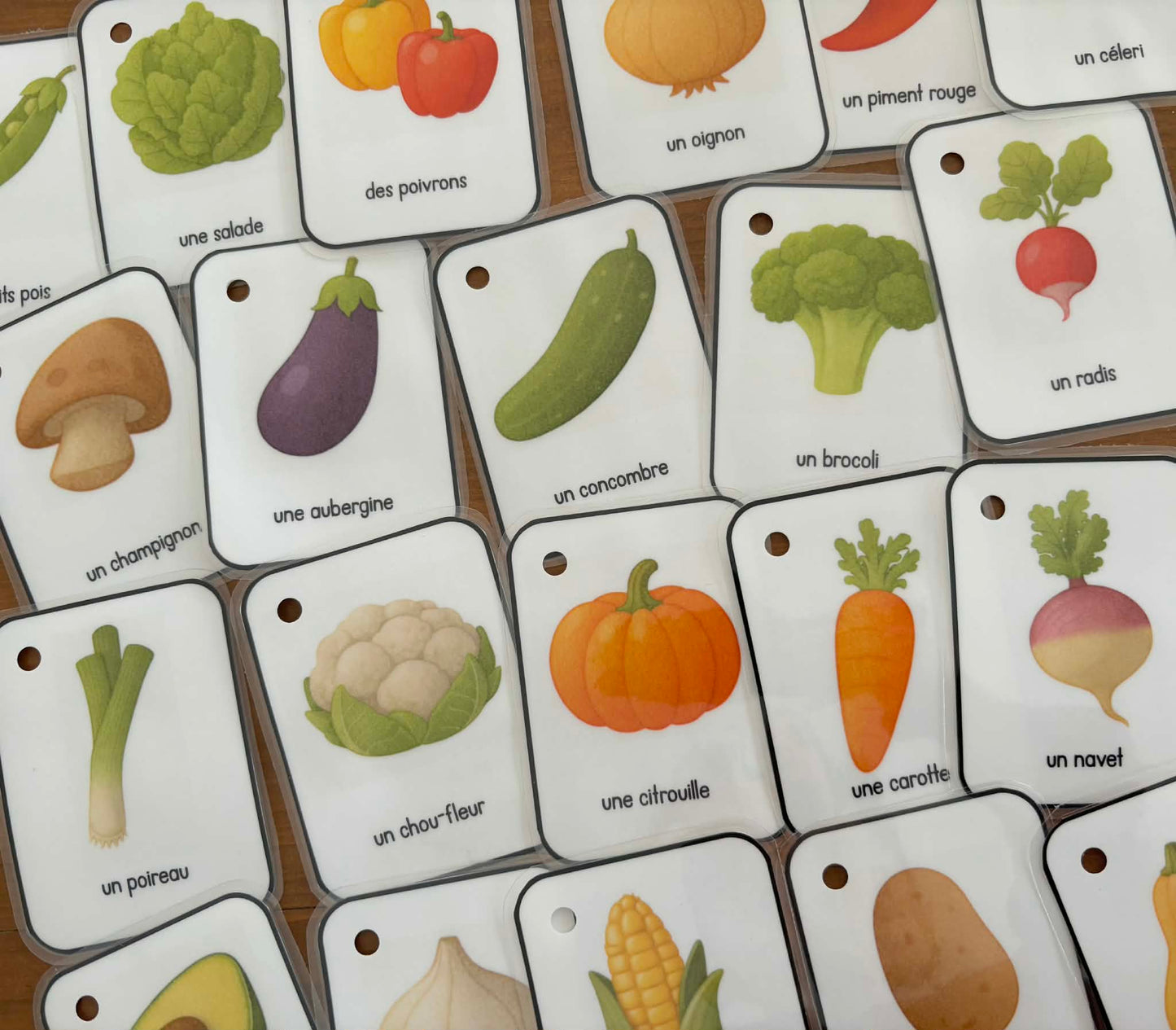 C4 - Cartes imagier d'apprentissage - Les légumes