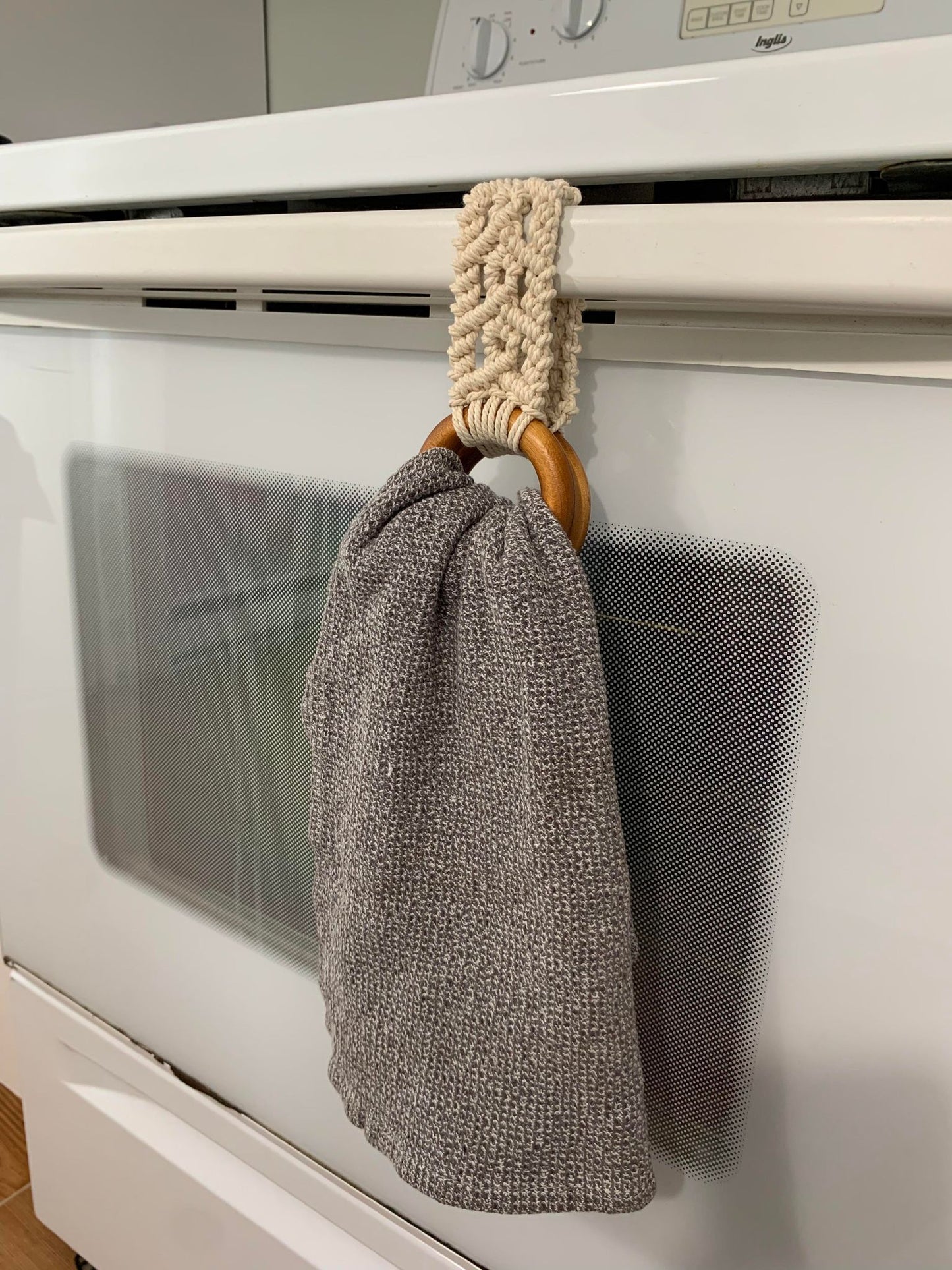 Sangle pour linge à vaisselle en macramé