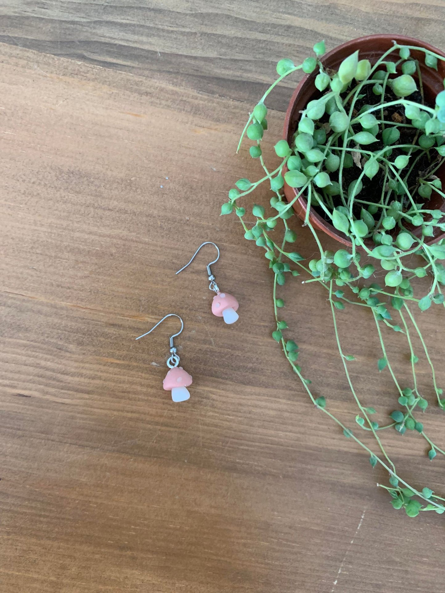 Boucles d'oreilles champignon