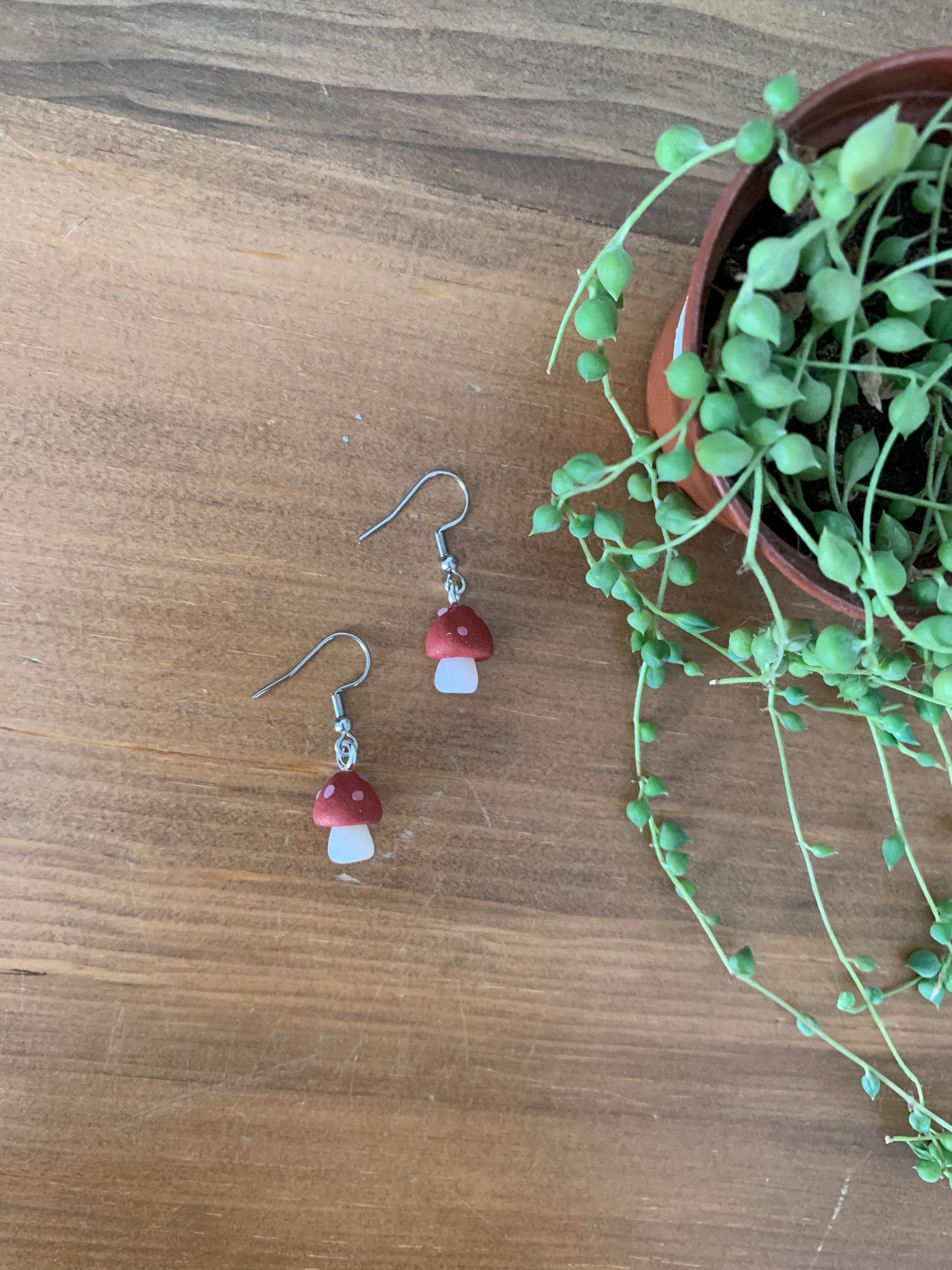 Boucles d'oreilles champignon
