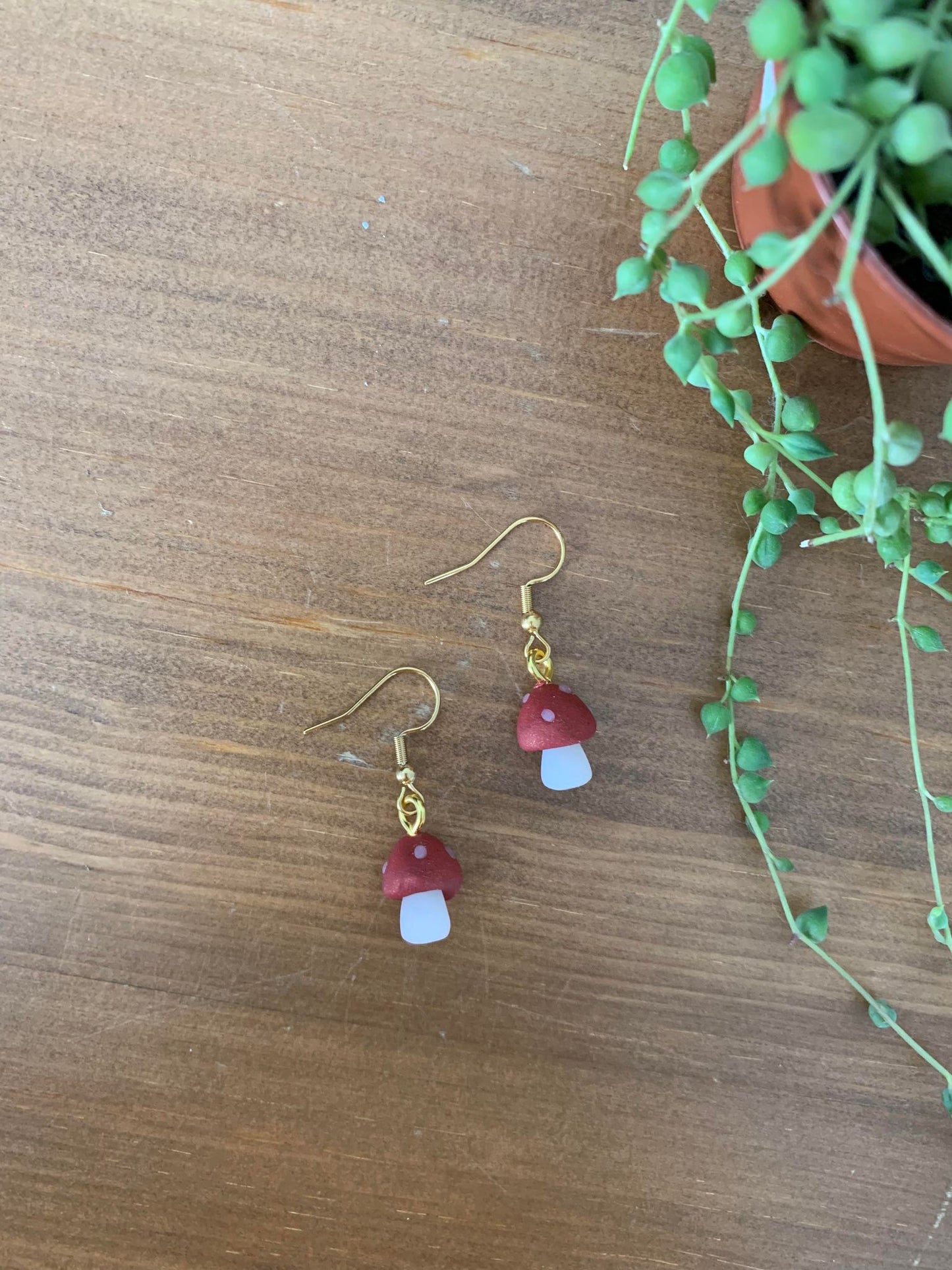 Boucles d'oreilles champignon