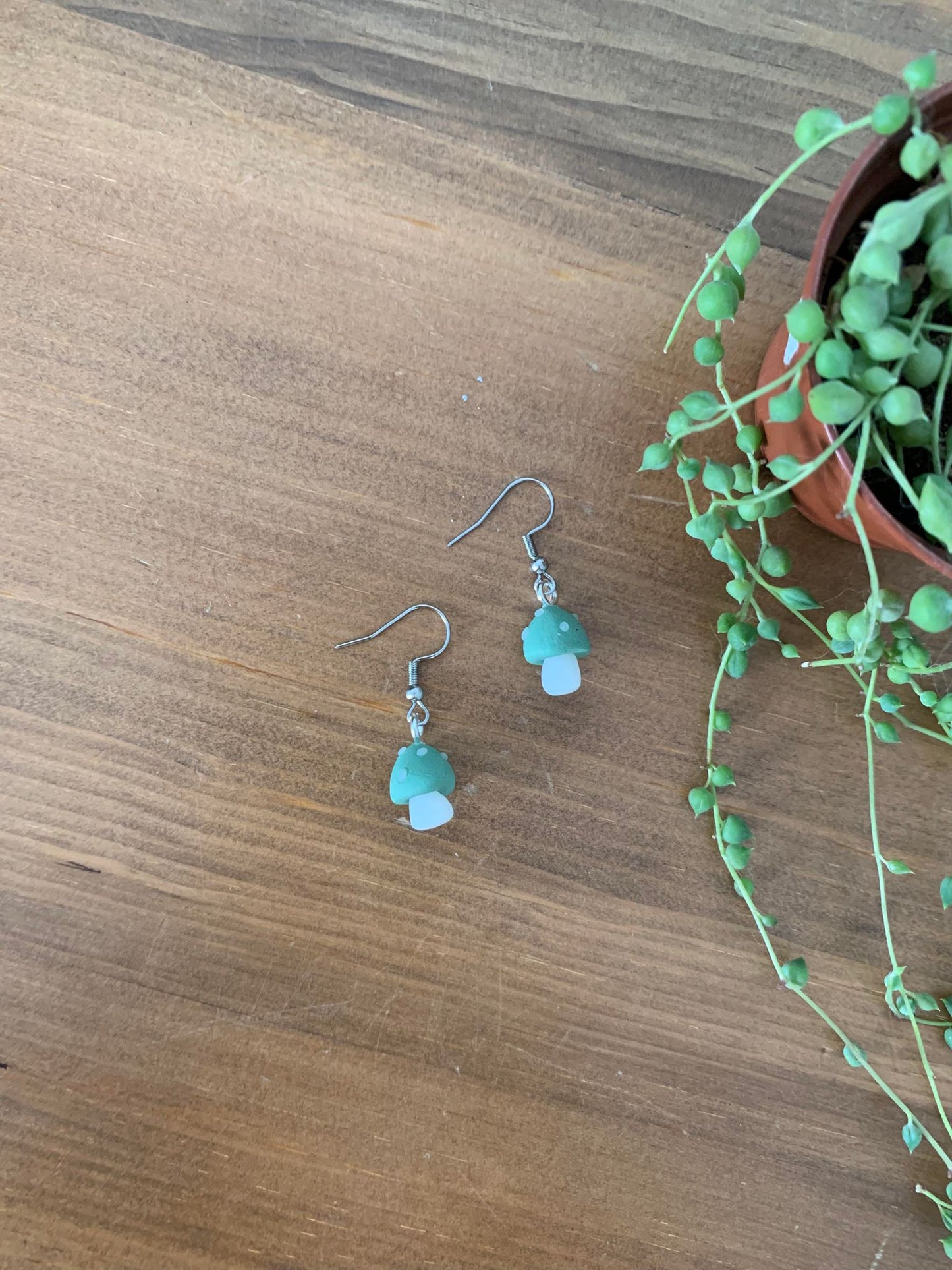 Boucles d'oreilles champignon