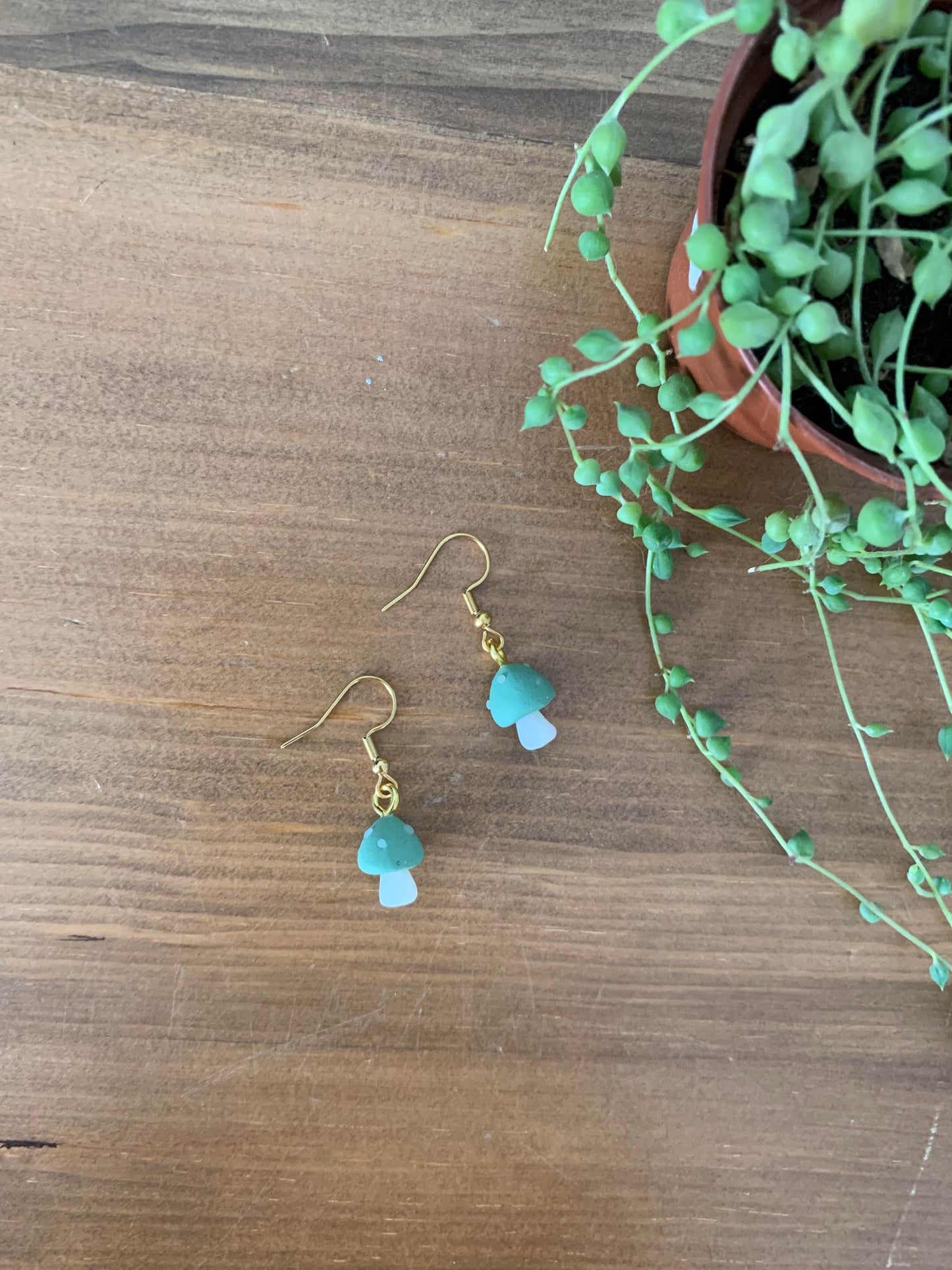 Boucles d'oreilles champignon
