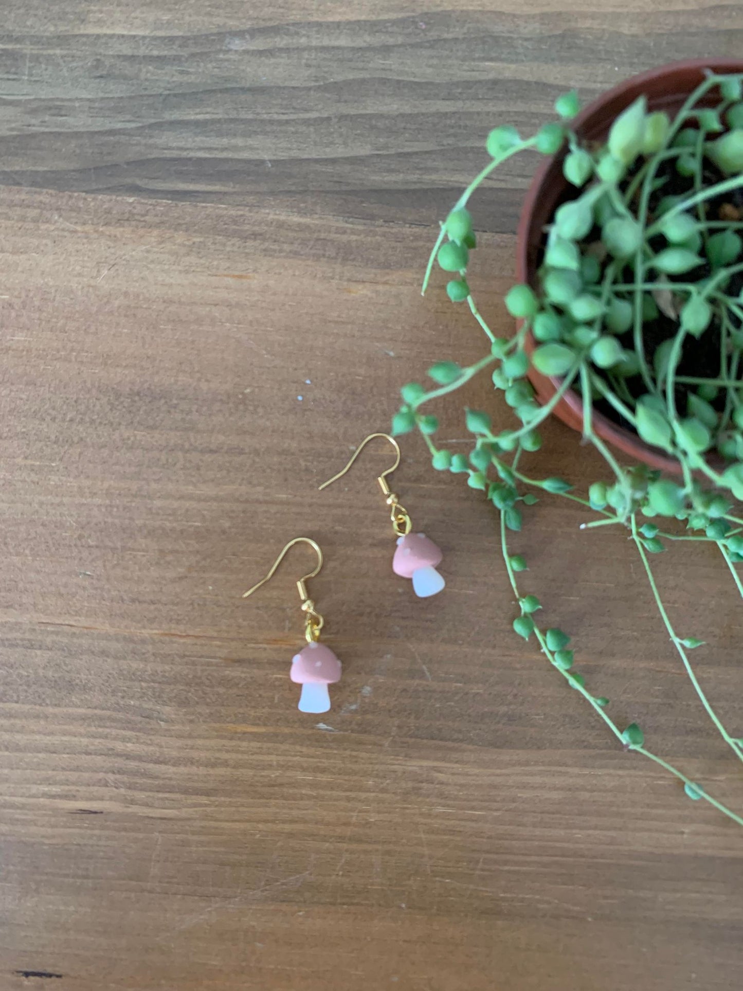 Boucles d'oreilles champignon