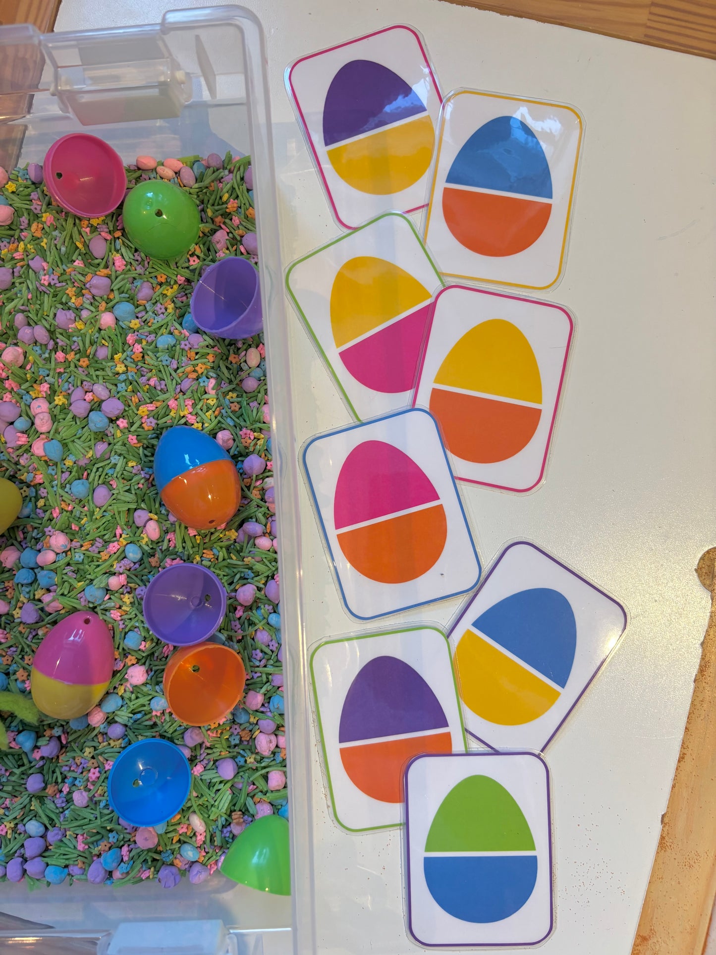 C10 - Cartes association de couleurs - Œufs de Pâques