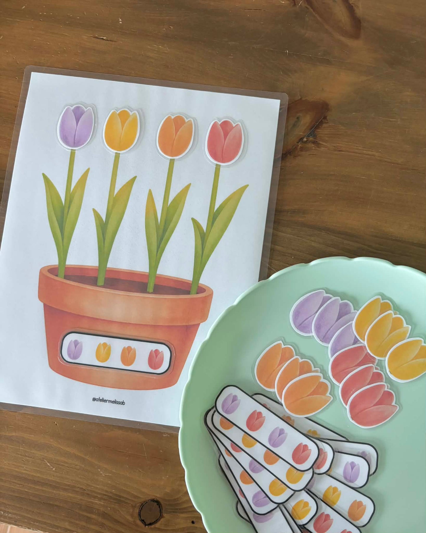 I109 - activité éducative - Les tulipes