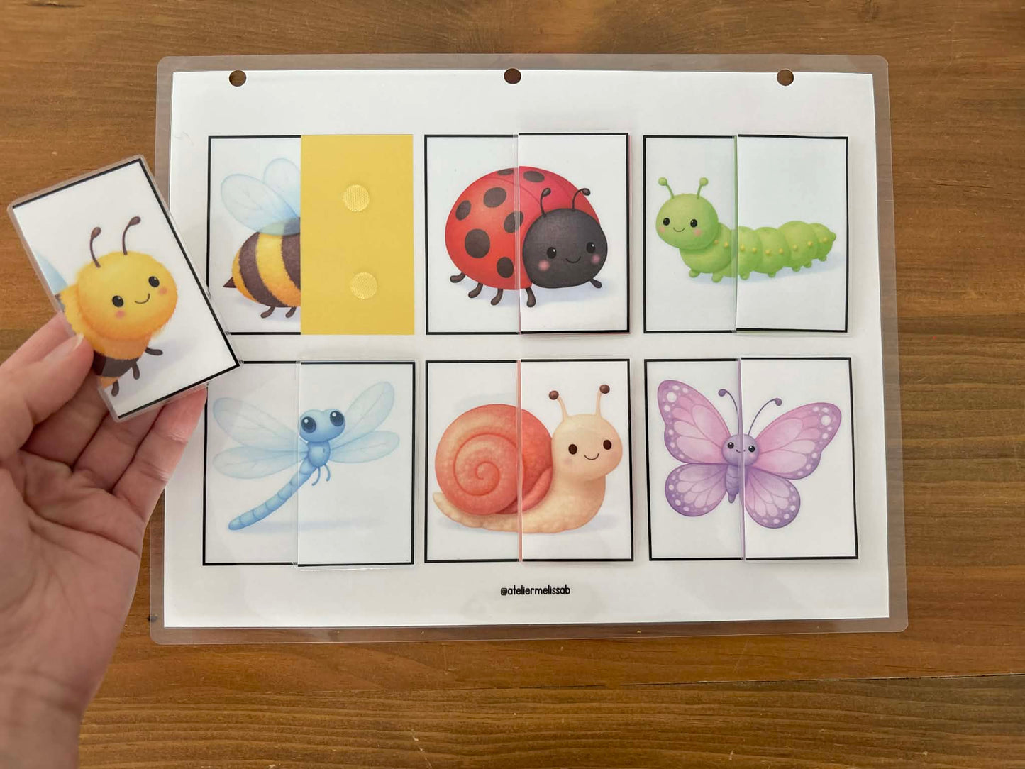 I47 - Puzzle 2 morceaux - Les insectes