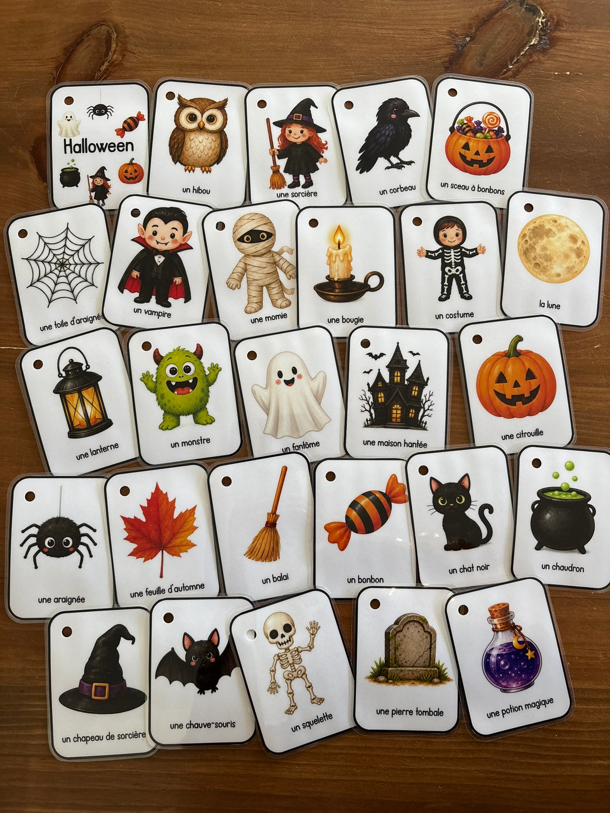 C10 - Cartes imagier d'apprentissage - L'halloween