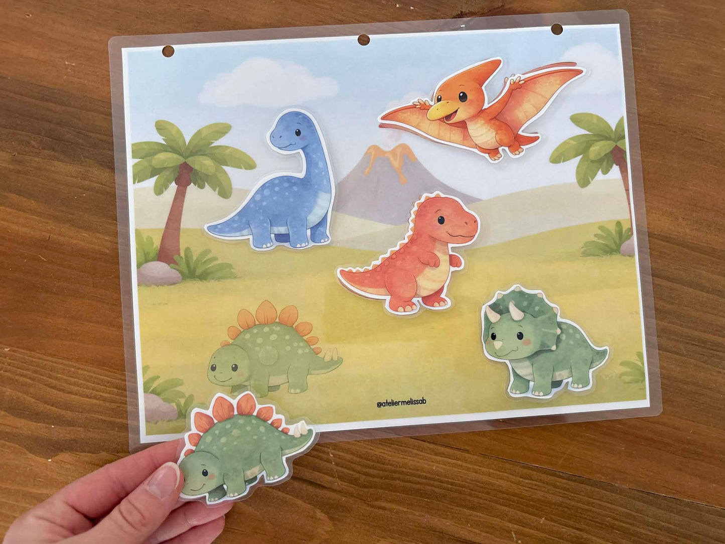 I82 - Puzzle 5 morceaux - Les dinosaures