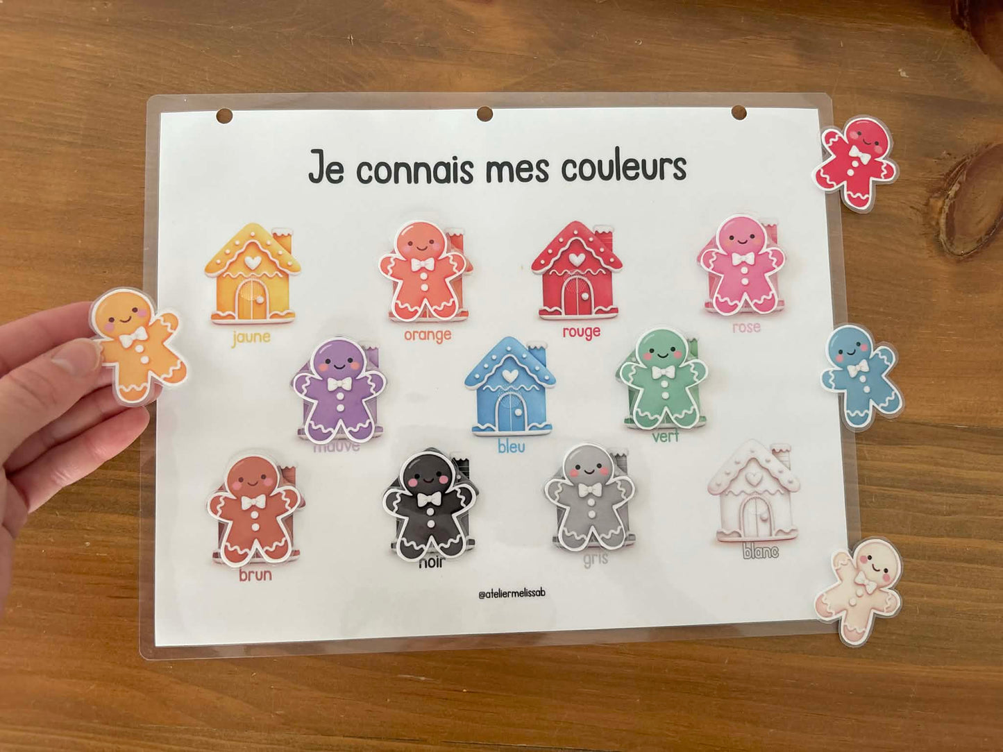 I49 - je connais mes couleurs - Maisons pains d'épices