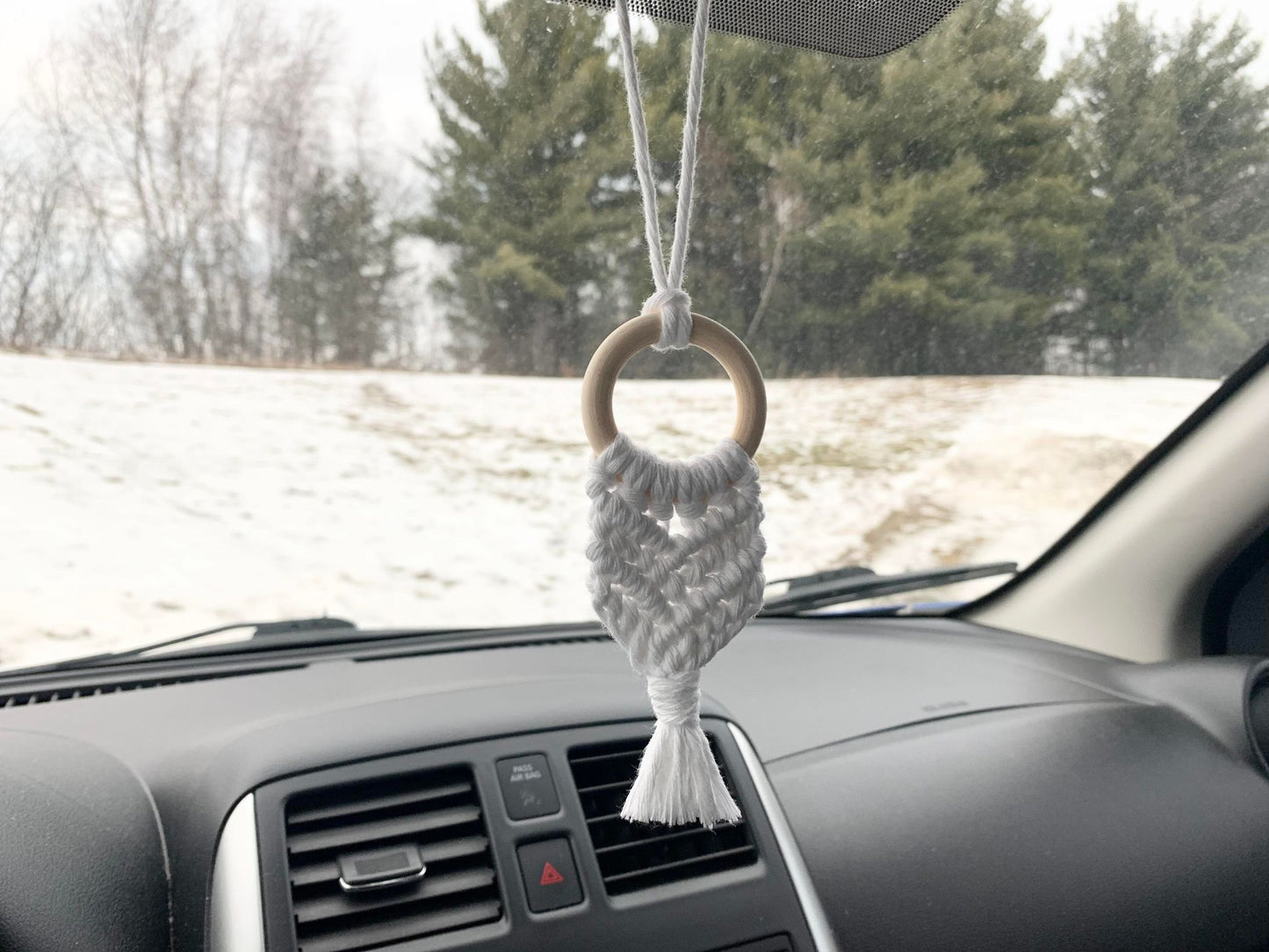 LINARIA - Diffuseur pour auto en macramé