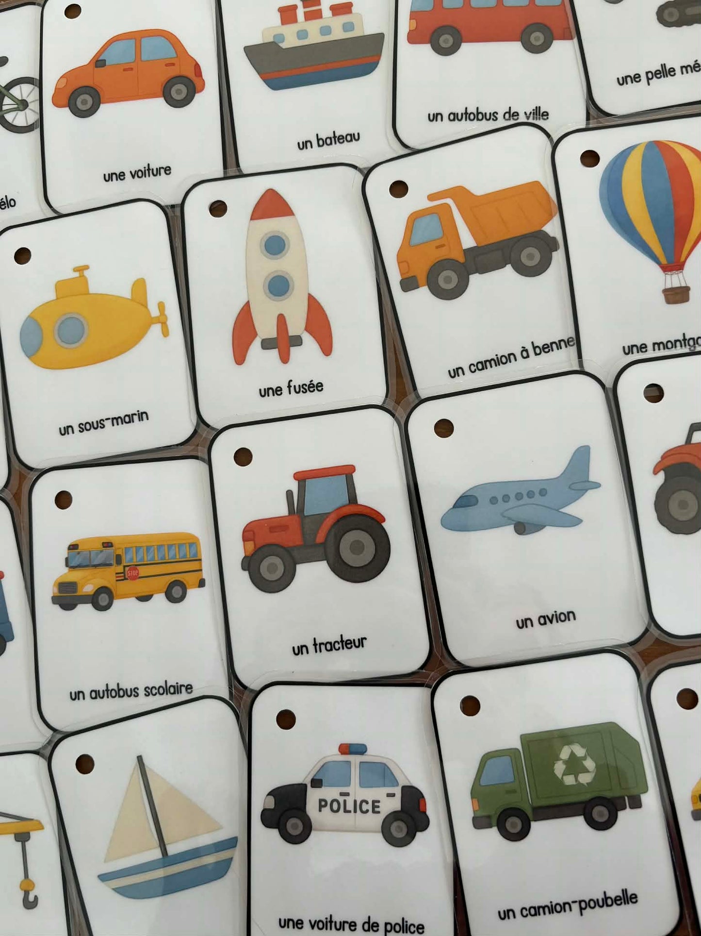 C3 - Cartes imagier d'apprentissage - Les moyens de transport