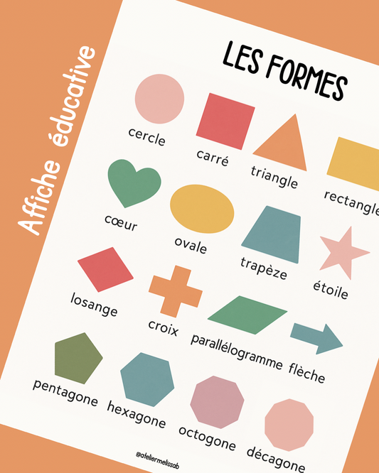 A9 - Affiche éducative - Les formes