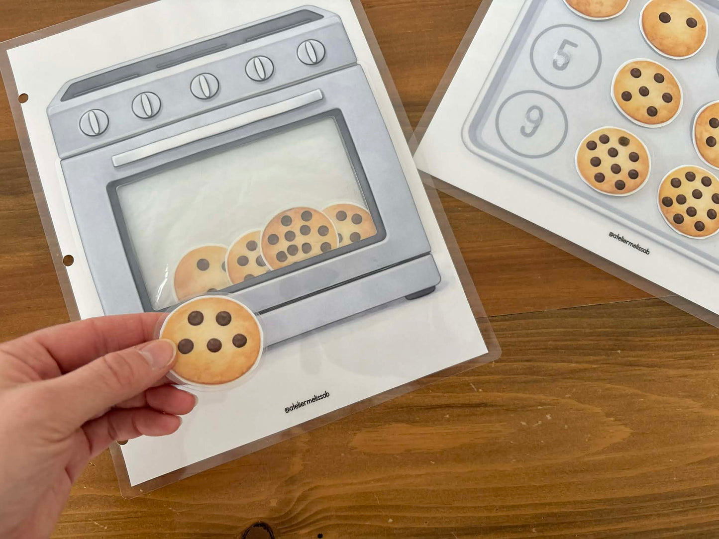 I57 - association des nombres- Les biscuits au four
