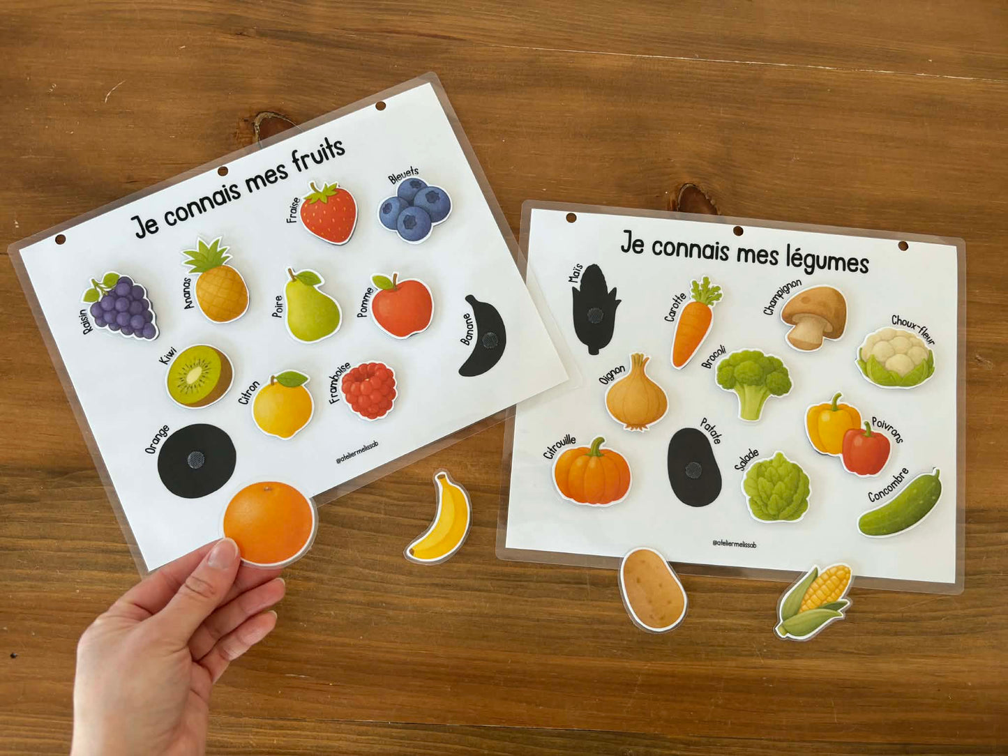 I34 - Activité éducative - Je connais mes fruits et légumes (duo)