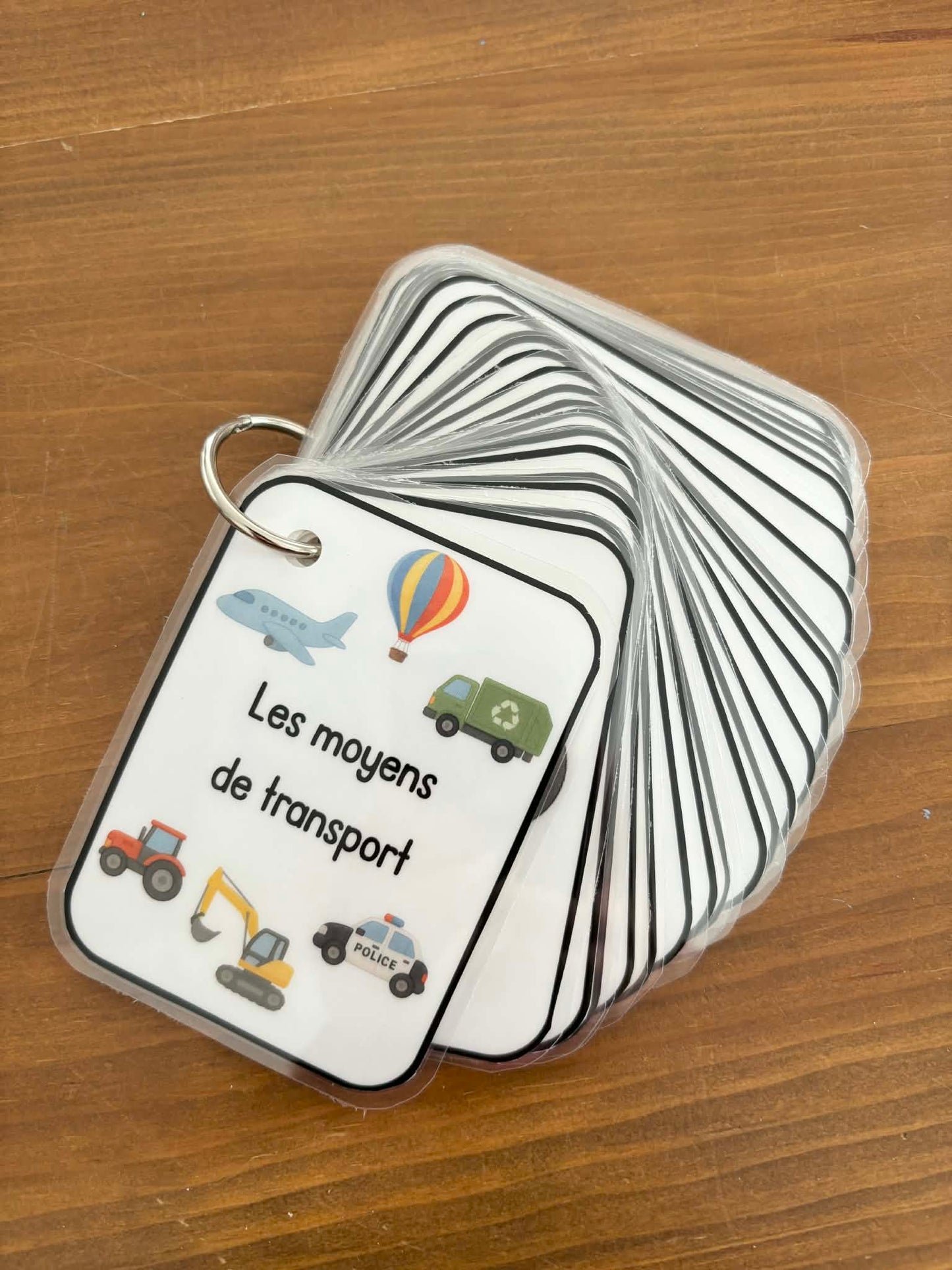 C3 - Cartes imagier d'apprentissage - Les moyens de transport