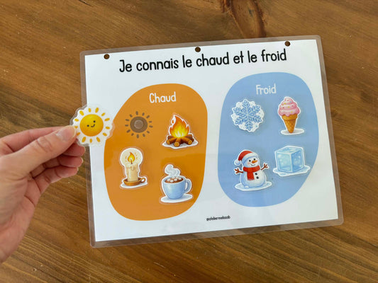 I36 - Activité éducative - Je connais le chaud et le froid