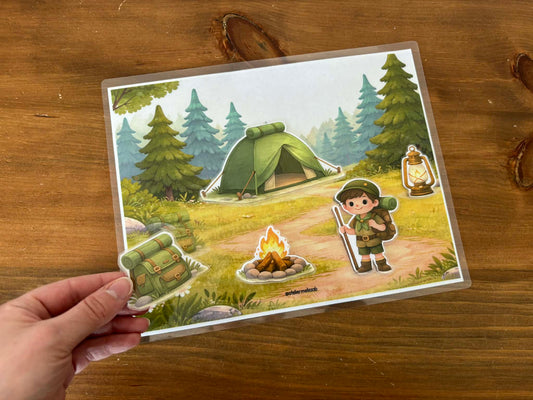 I107 - Puzzle 5 morceaux - Camping