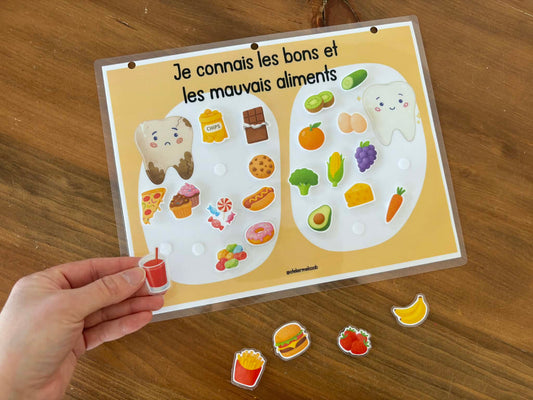 I37 - Activité éducative - Je connais les bons et les mauvais aliments