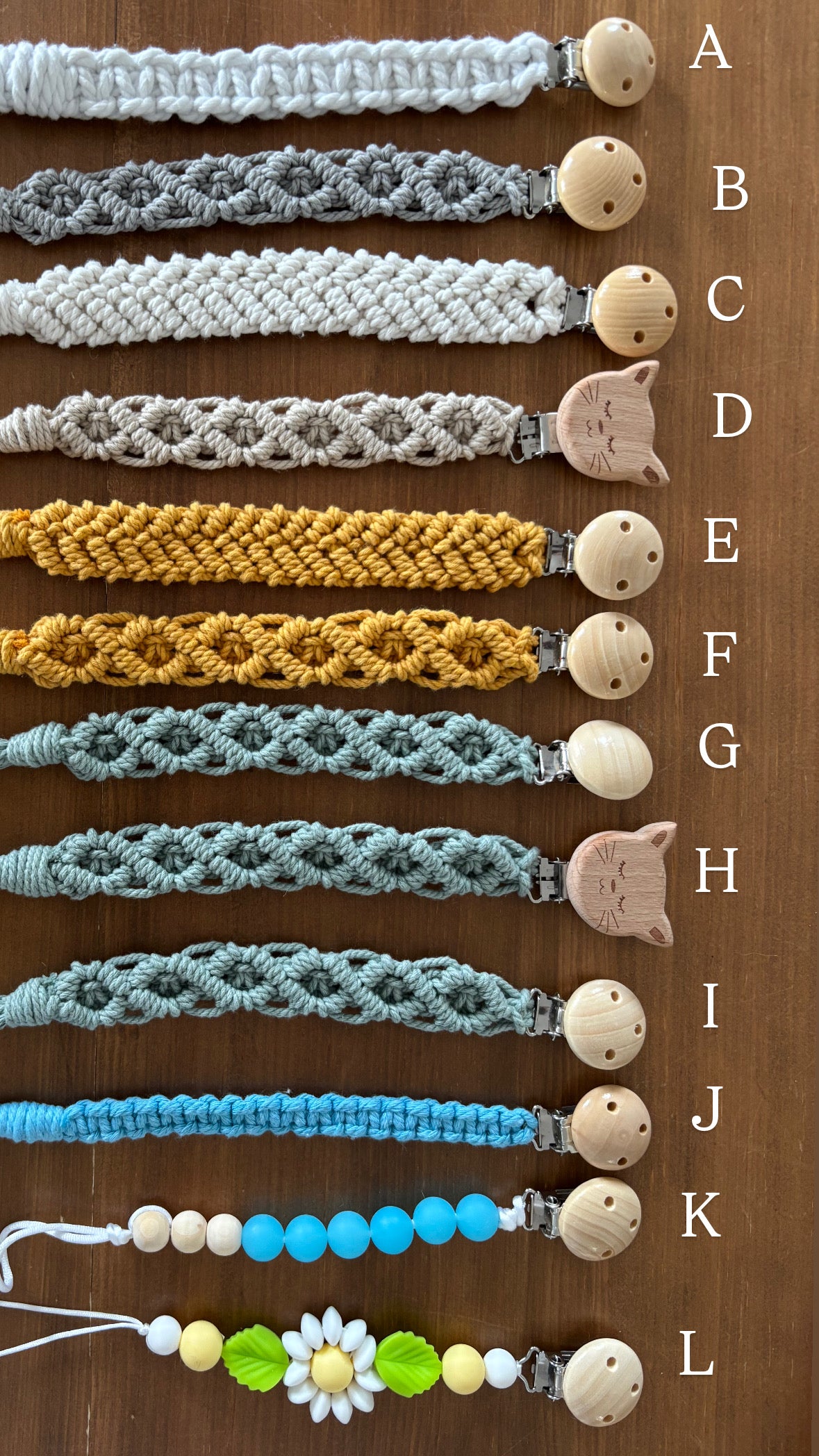 Attache-suce en macramé