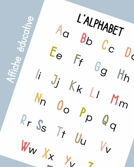A3 - Affiche éducative - L'alphabet