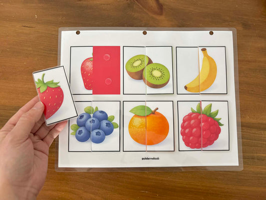 I91 - Puzzle 2 morceaux - Les fruits