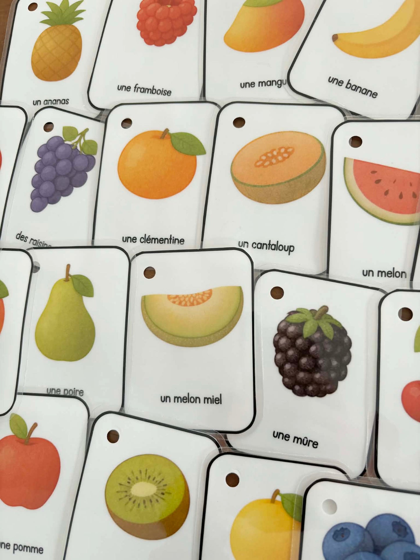 C5 - Cartes imagier d'apprentissage - Les fruits