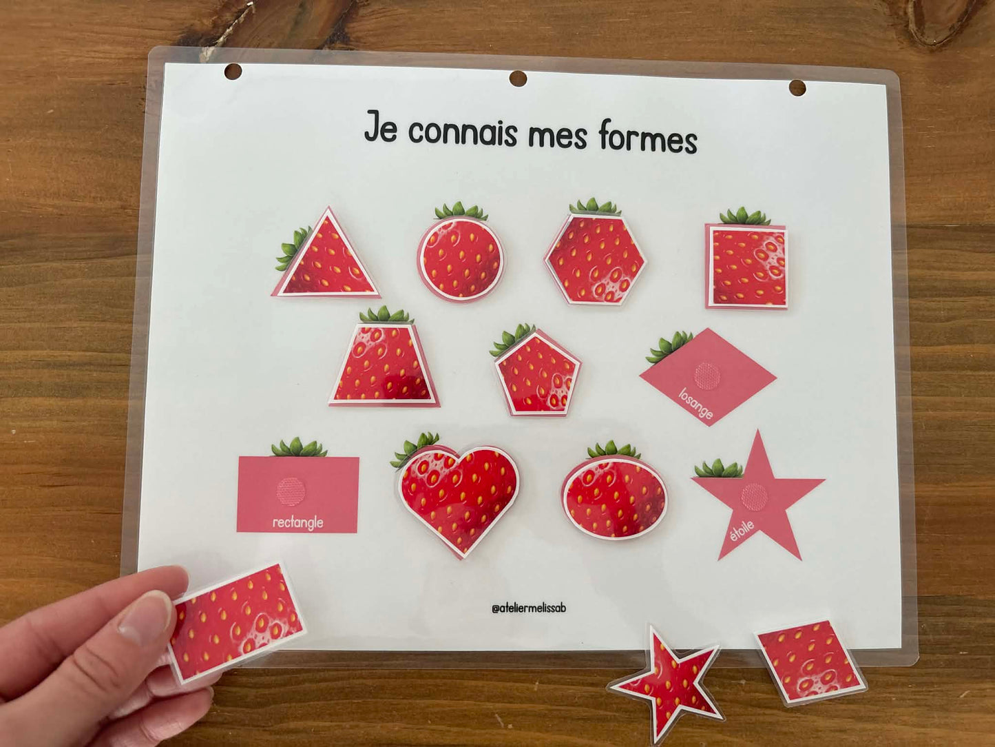 I62 - je connais mes formes - Fraises