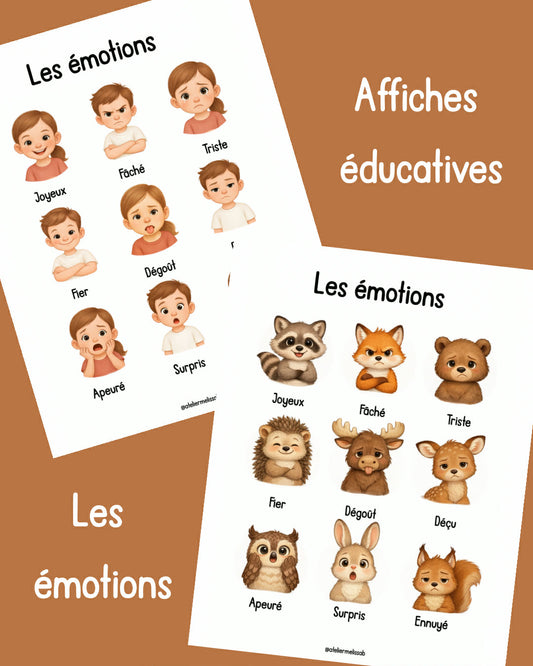 A16 - Affiche éducative - Les émotions