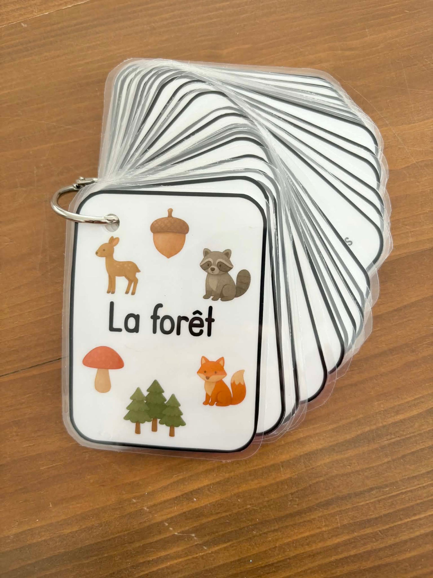 C1 - Cartes imagier d'apprentissage - La forêt