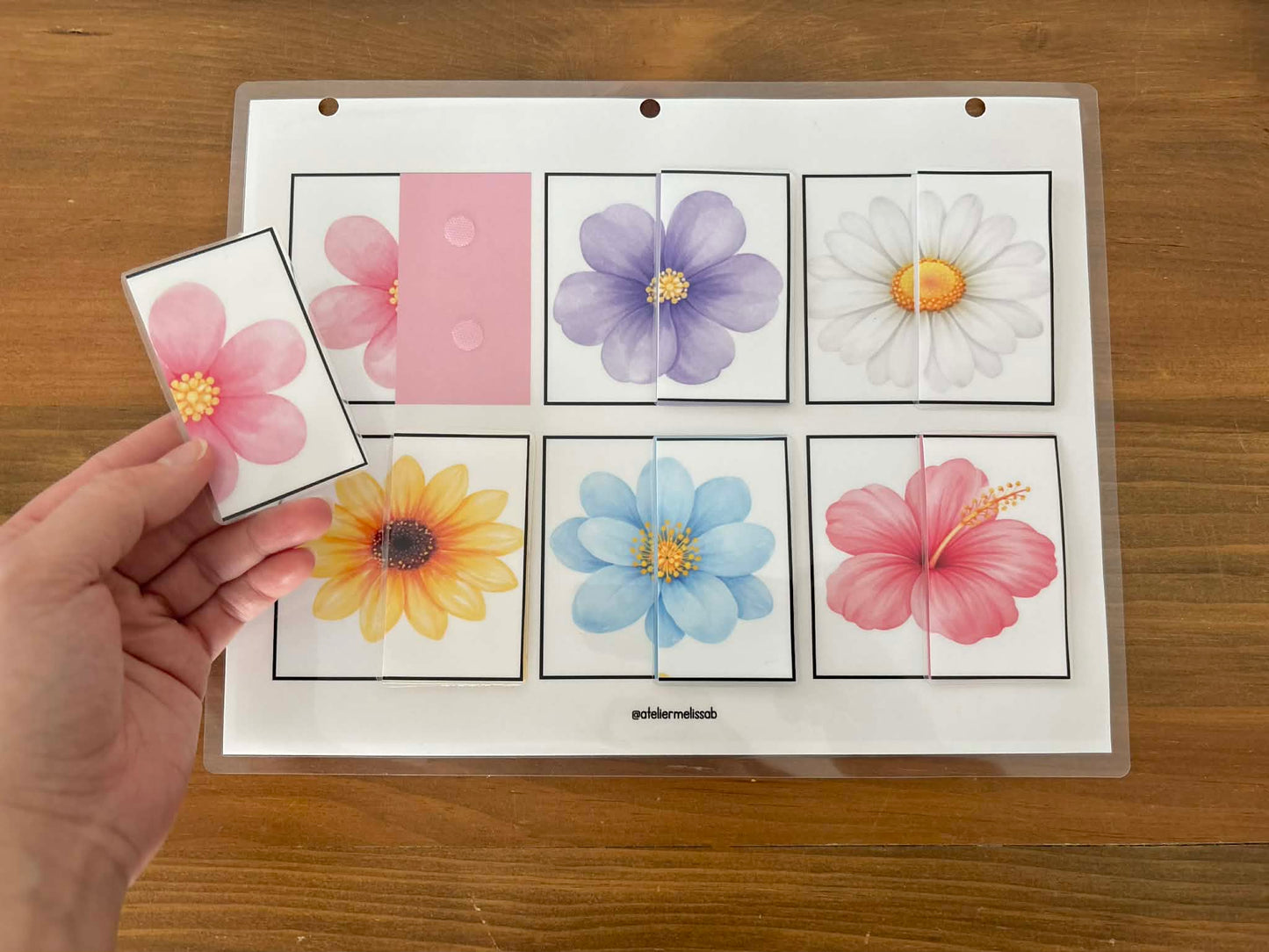 I90 - Puzzle 2 morceaux - Les fleurs