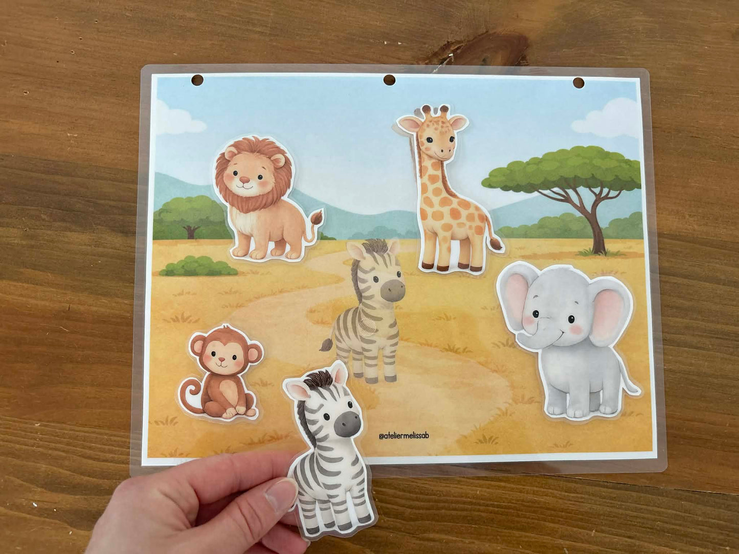 I41 - Puzzle 5 morceaux - Safari