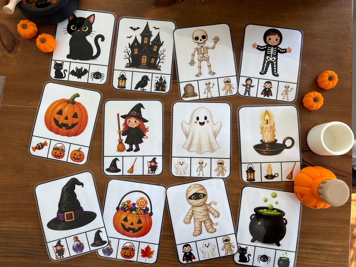 I122 - Cartes à pinces - Halloween