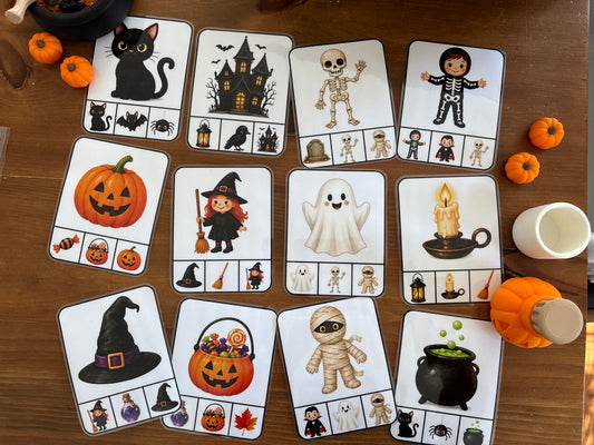 I122 - Cartes à pinces - Halloween