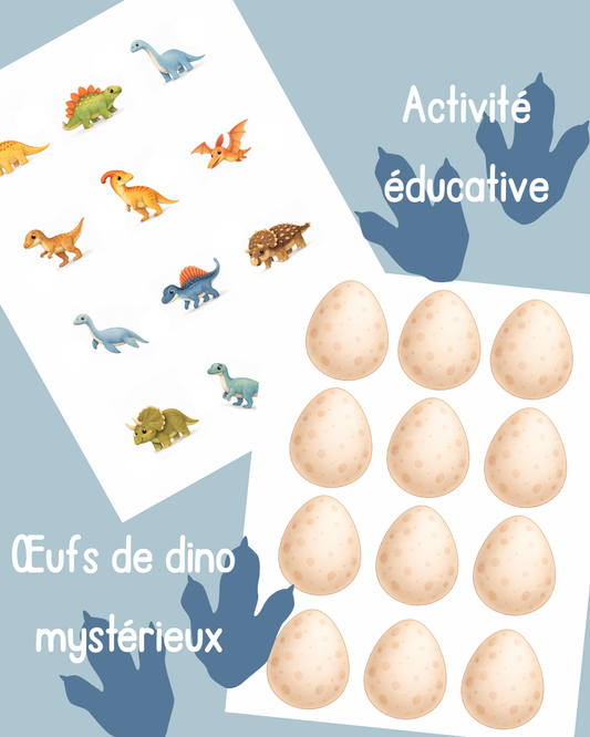 I55 - Activité éducative - Les œufs de dinosaures mystères