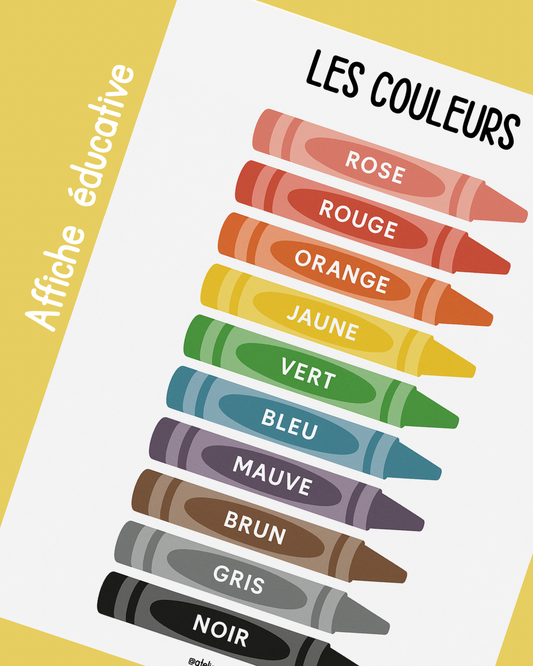 A10 - Affiche éducative - Les couleurs