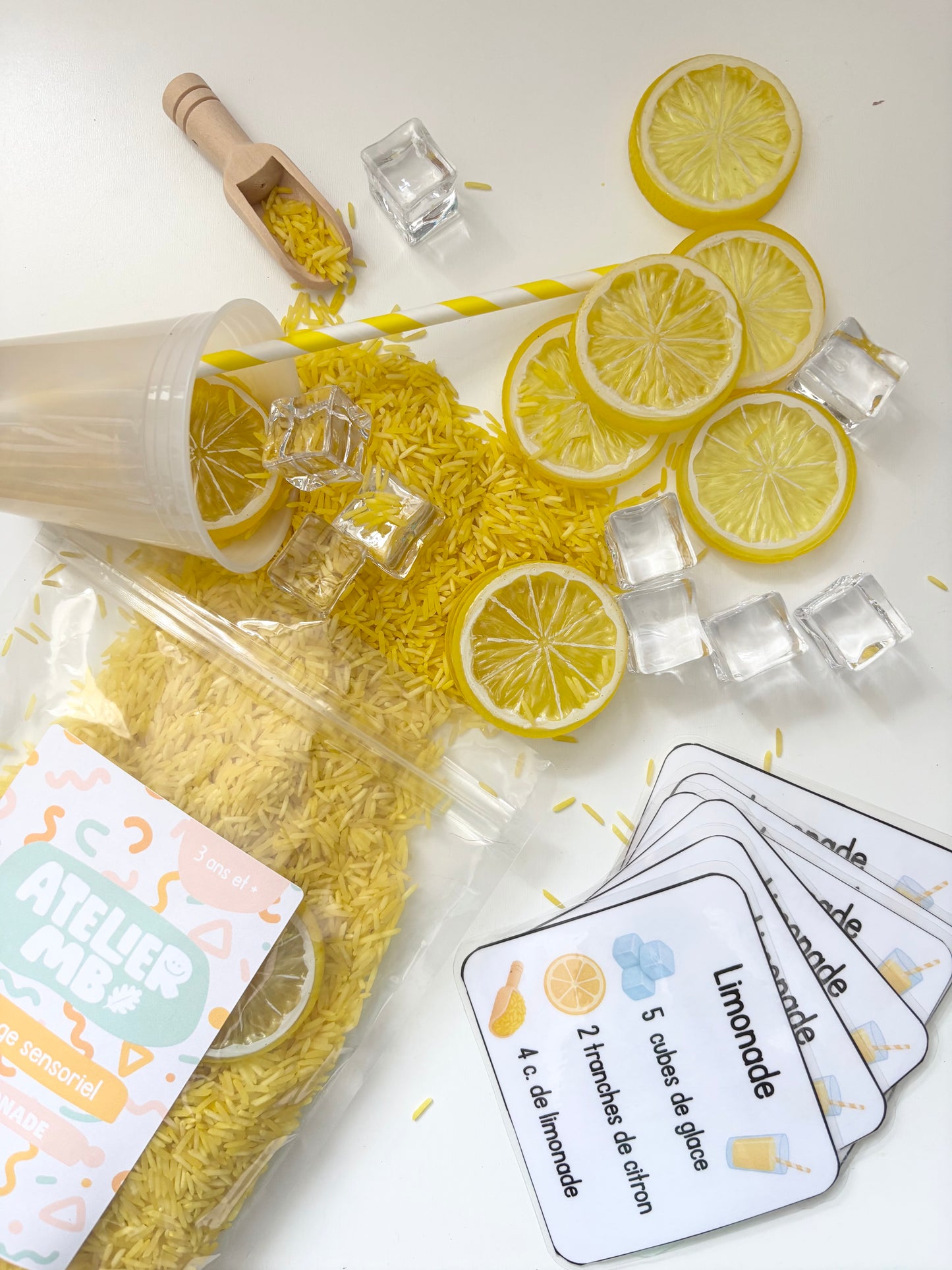 C7 - Carte de recette pour bac sensoriel - Limonade