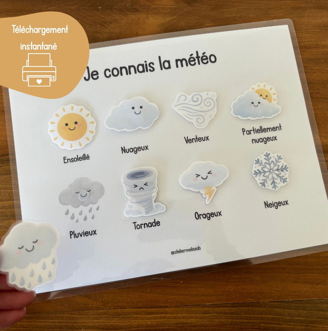 I105 - activité éducative - Je connais la météo