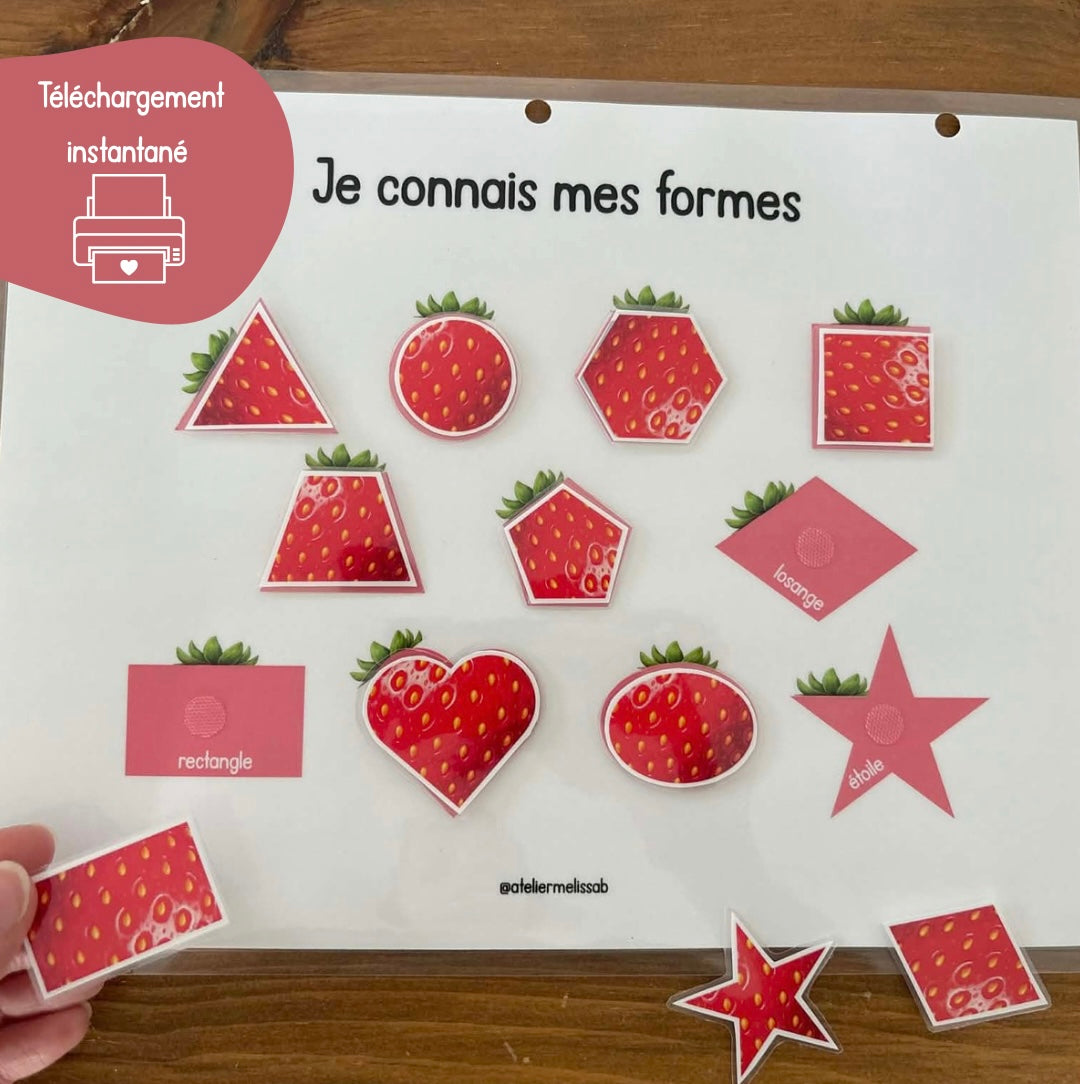 I62 - je connais mes formes - Fraises