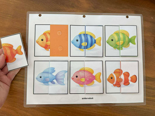 I46 - Puzzle 2 morceaux - Les poissons