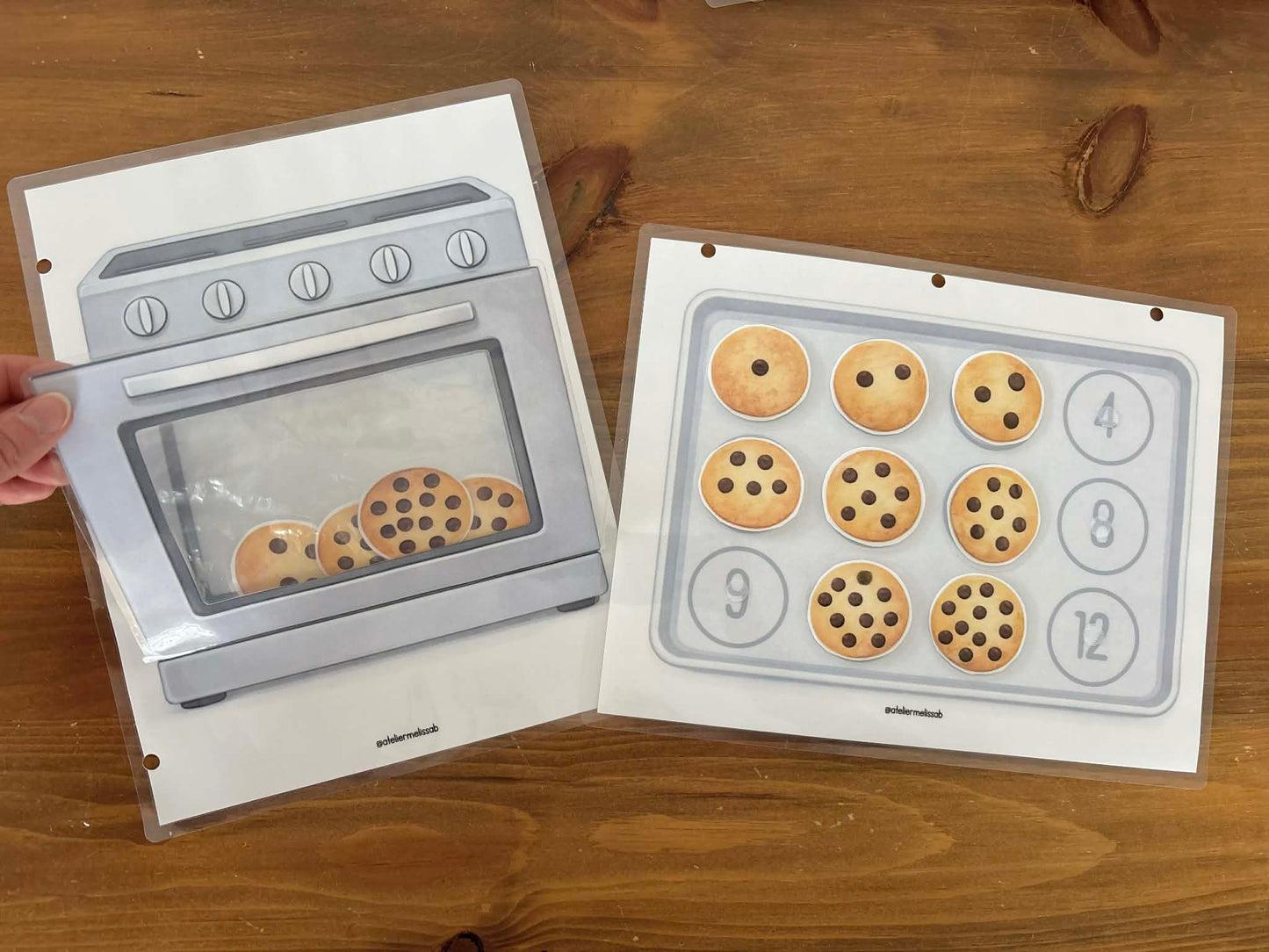 I57 - association des nombres- Les biscuits au four