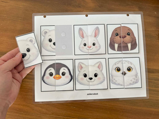 I86 - Puzzle 2 morceaux - Les animaux polaires