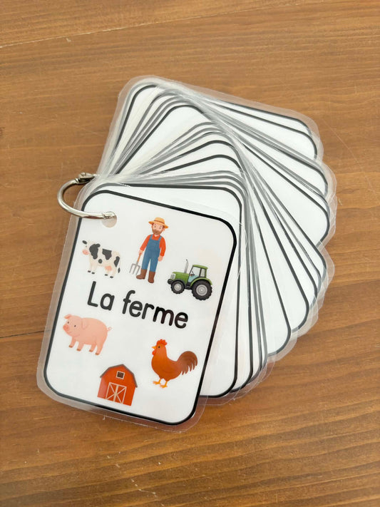 C2 - Cartes imagier d'apprentissage - La ferme