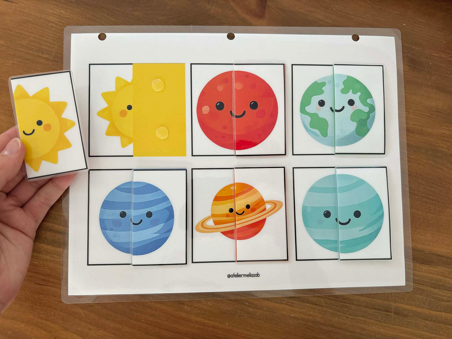 I42 - Puzzle 2 morceaux - Les planètes