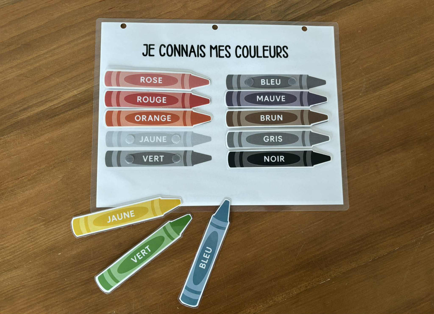 I16 - Je connais mes couleurs - Crayons