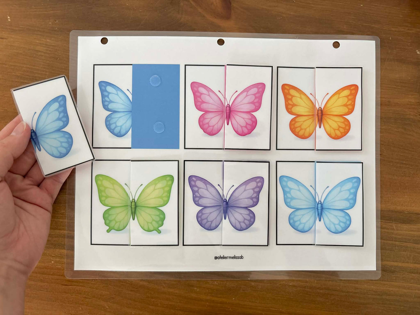 I43 - Puzzle 2 morceaux - Les papillons