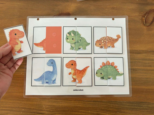 I89 - Puzzle 2 morceaux - Les dinosaures