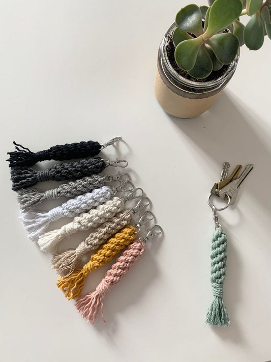 Porte-clé en macramé