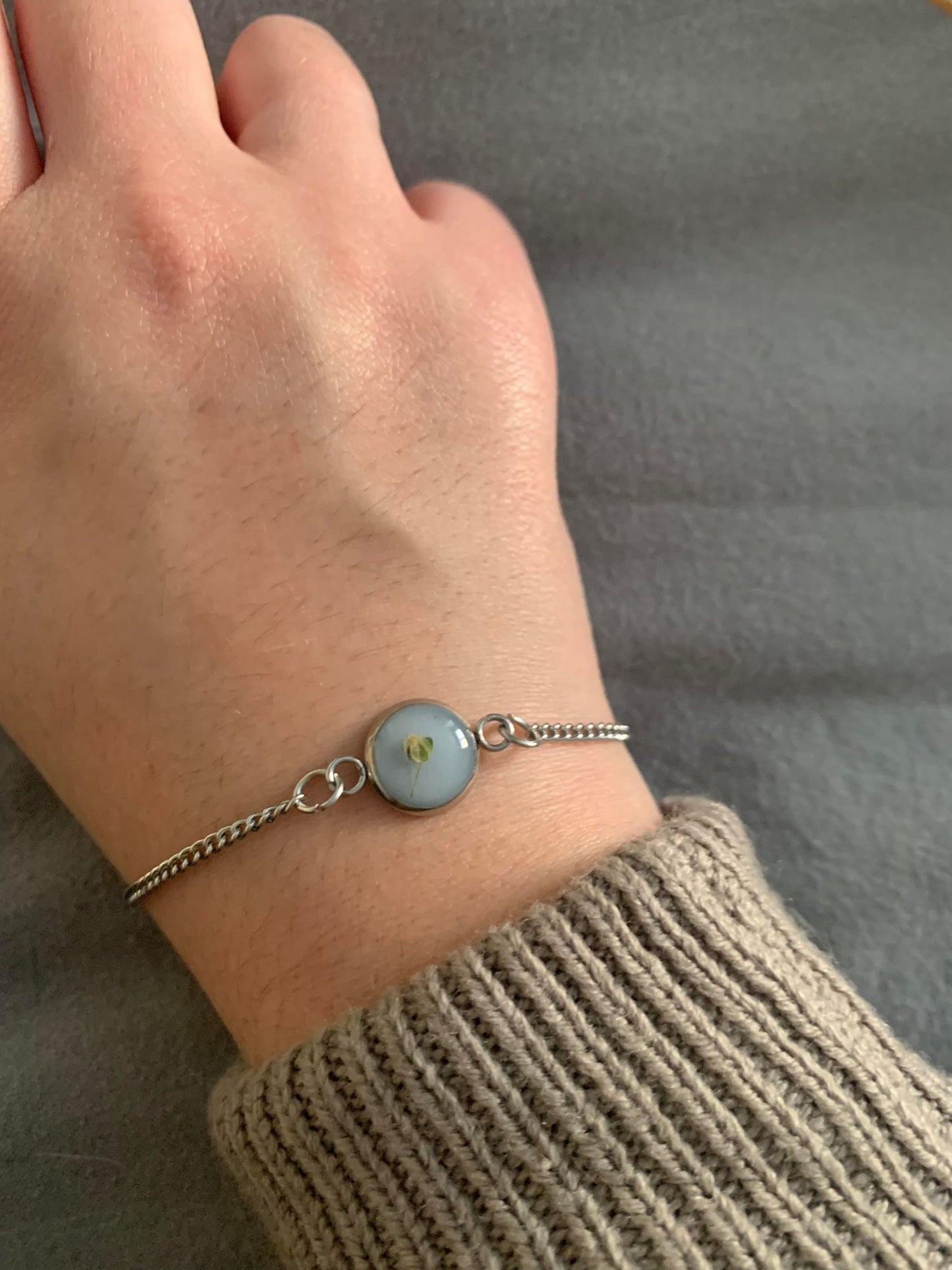 Bracelet fleur séchée